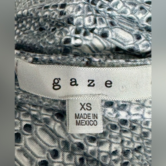 Gaze Animal Print Bodysuit Shapewear Lingerie Women's Size XS Gray And Black - Picture 3 of 4